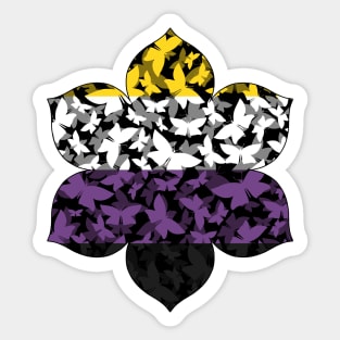 Veil of Butterflies, Pride Series - Nonbinary Sticker